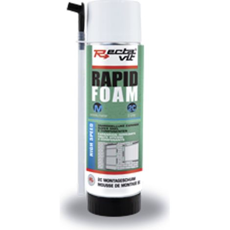 Mousse polyuréthane rapide - Contenance : 400 mL - RECTAVIT