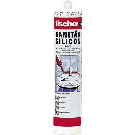 Fischer Sanitärsilicon  DSSA 310  ml grigio  argento -  058530