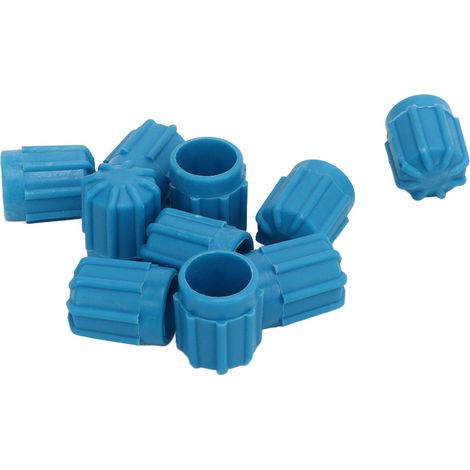50PCS Embouts de Valve Climatisation Auto Bouchons Injecteur Carburant Protection Anti-Poussière Plastique M8X1 Bleu (1/5)