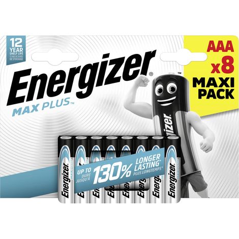Energizer Max Plus Pile LR3 (AAA) alcaline(s) 1.5 V 8 pc(s) (1/2)