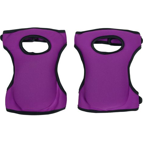 1 paire de genouillères de jardinage, avec protection élastique en éponge, genouillères de jardinage d'extérieur (violettes).