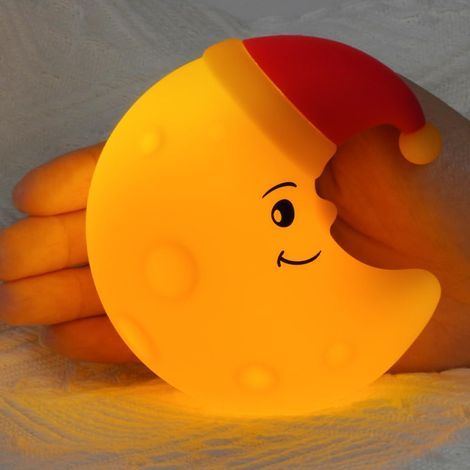 Veilleuse Lune Enfant - 1 pièce, Veilleuse Lune Enfant Rechargeable - Tenture Magnétique (1/5)