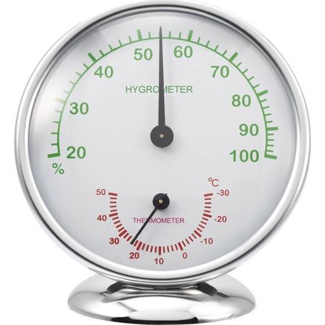 Thermo-hygromètre numérique précis avec boîtier aluminium – Modèle 6510 Alu A001041 (1/3)