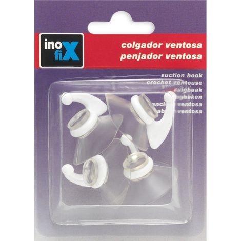 Gancho Ventouse x4 Diámetro 33mm Blanco - Inofix (1/2)