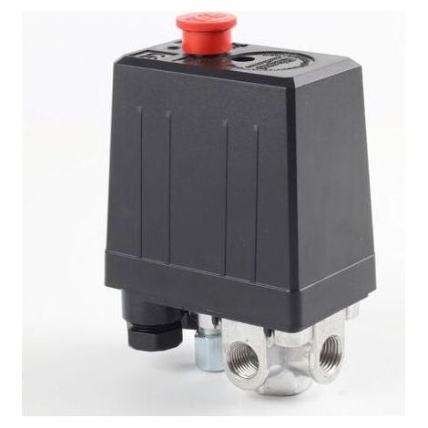 Pressostat de compresseur d'air avec 4 sorties pièces de compresseur de soupape de commande de pressostat(220V) (1/5)