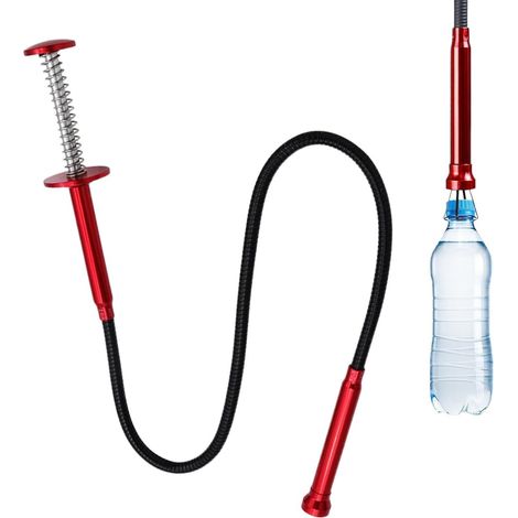 Pince de préhension avec poignée à ressort flexible Outils de ramassage magnétiques flexibles – Pour maison, salle de bain, évier, baie moteur, boucles d'oreilles, clés, objets métalliques (1/5)