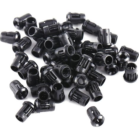 3mm LED 50Pcs Lamp Socket Diode Holder Nylon Black Clip Bezel Mount Useful