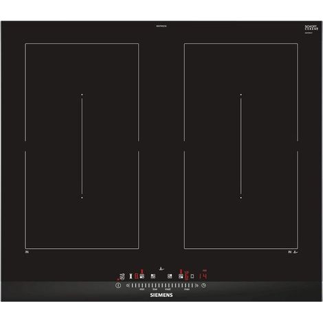 Siemens iQ500 ED675FQC5E Plaque Noir Intégré 60 cm Plaque avec Zone à Induction 4 Zone(s) (ED675FQC5E) (1/2)