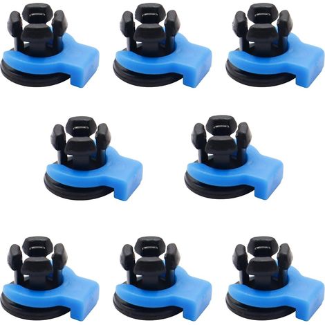 8 jeux de pinces de serrage bleues et noires pour imprimantes 3D