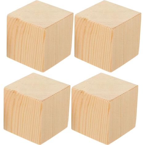 4 Piece Furniture Raiser Blocks 1.97 Inches for Bed Legs Sofa Table Installation without Tools, Space Saving Under Cabinet (1/5)