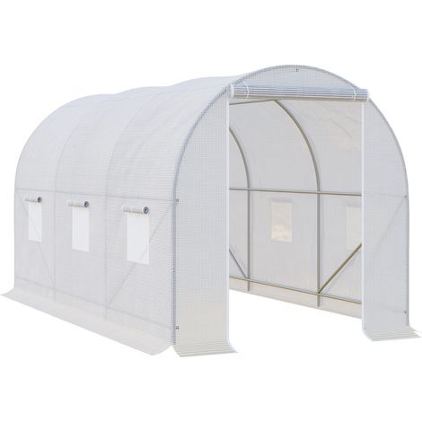 Gewächshaus 350X200X200Cm Foliengewächshaus, Treibhaus, Pflanzenhaus, Folien, Für Garten