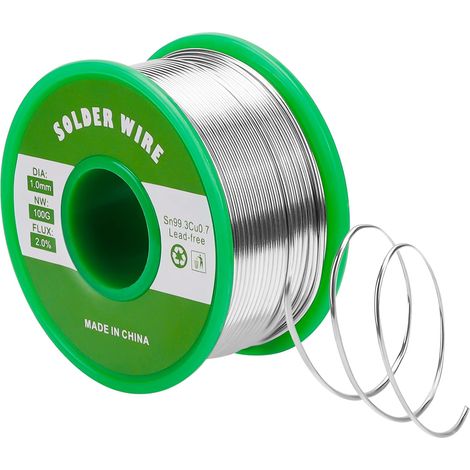 1 Rouleau Fil à souder, 1 mm, Étamage rapide, Flux intégré, Pour réparation électronique (1/5)