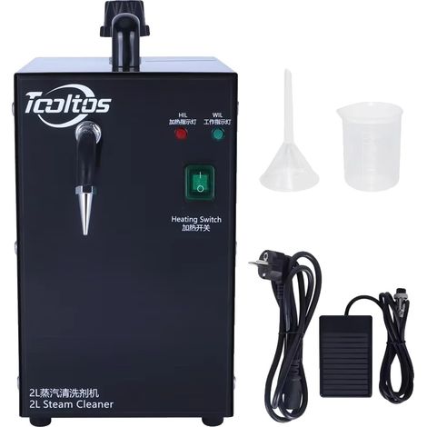 Pulitore a vapore per gioielli, in acciaio inossidabile, potenza 1300W, spina europea 220V (1/2)