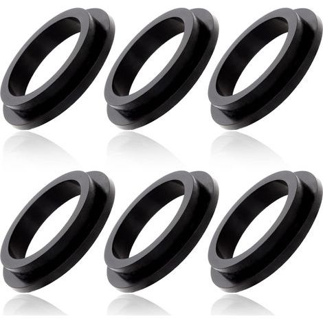 6 Pièces Joints Toriques, Caoutchouc Noir 5,6x1x3,8 cm, Pour Pompe Filtre Sable Piscine (1/5)