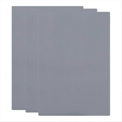 Lot de 3 feuilles de tampons en caoutchouc pour machine de gravure laser, format A4, gris, 2,3 mm d'épaisseur. (1/5)