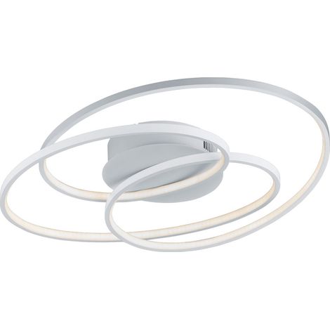Gale Plafón 3 Círculos Led Blanco Mate 38.5w Regulable L60 cm Trio Lighting (1/4)