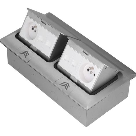 Boîte de Prise Murale avec Ports USB-C, Multiprise de Recharge Rapide 250V 16A, Sécurisée et Économique