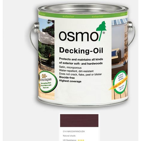 Osmo Decking Oil - Massaranduba - 2.5 Litre