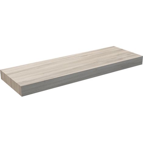 Encimera Baño Madera Suspendida  Espesor 8cm  Pino Gris 80 cm X 40 cm (1/5)