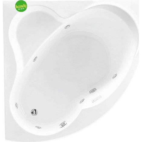Vasca da bagno idromassaggio 6 jet con telaio e pannello modello una cm 135x135 NOVELLINI (1/3)