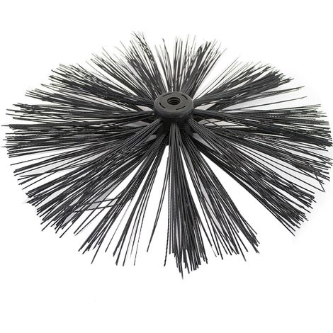 Dapetz ® Chimney Brush Head 400mm Nylon Brush Head Flexible Fireplace Cleaning Tools for Sweeping Drain Duct Vent Cleaning Fireplace Flue Fume Hood (1/5)