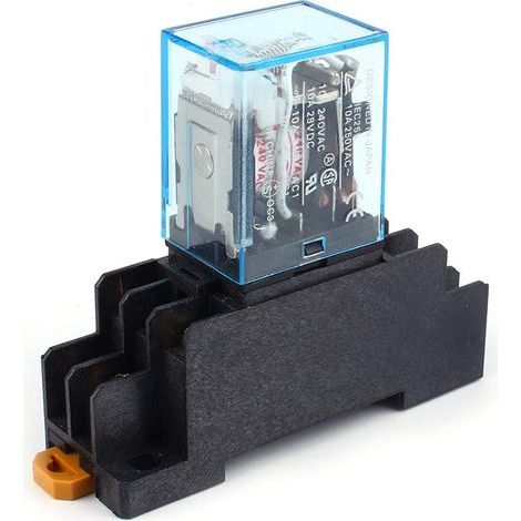 SUNXURY, Neues 220V 10A DPDT-Spulenleistungsrelais LY2NJ HH62P HHC68A-2Z mit Sockel (1/5)