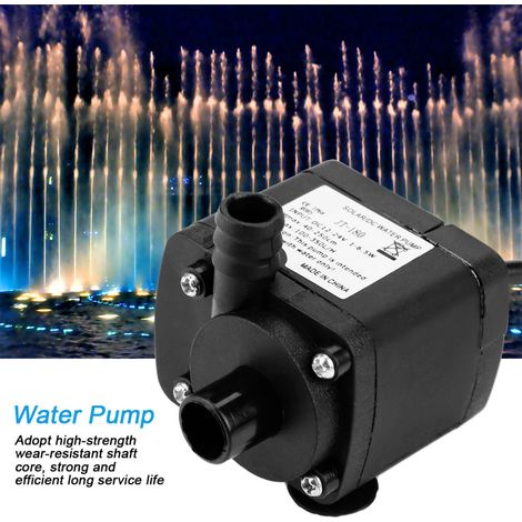 Mini pompe à eau sans balais DC 24V, faible bruit, pour chauffe-eau solaire et aquarium, résistante de -40℃ à 100℃ (1/5)