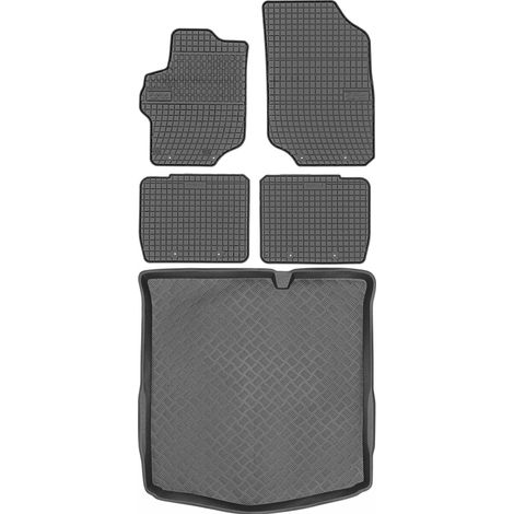 Peugeot 301 Sedán a partir de 2012 SET - Alfombrillas de goma para coche + alfombrilla para maletero