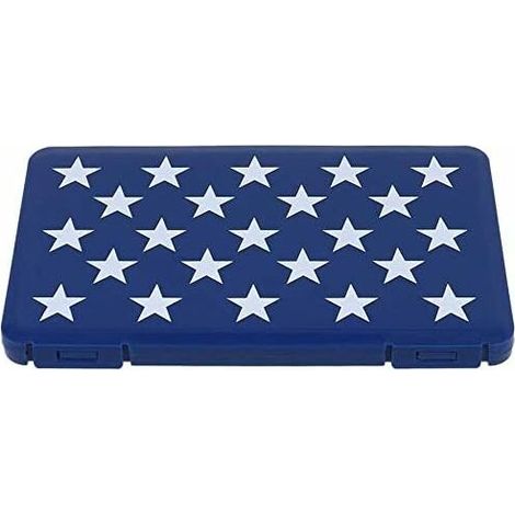 Portable Disposable Mask Storage Box, Dust and Moisture Resistant Cleaning Box, Filtered Cotton Storage Box (Dark Blue) (1/5)