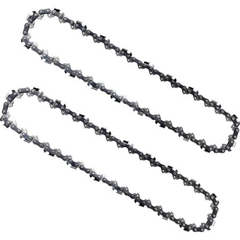 Lot de 2 chaînes de tronçonneuse 25 cm - 1,1 mm - 40 TG - Compatibles avec Einhell GC-LC 18/25 Li & GE-LC 18/25, compatibles avec Husqvarna 436 & 536 LiXP (1/5)