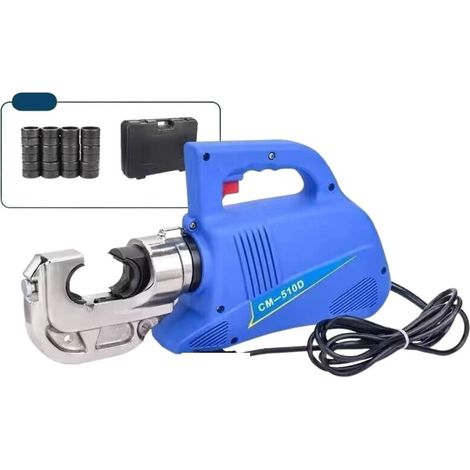 Pince hydraulique électrique 120KN CM-510D, Petite Pince à sertir de borne Portable, Pince à sertir de Fil de Nez en Aluminium cuivre (1/5)