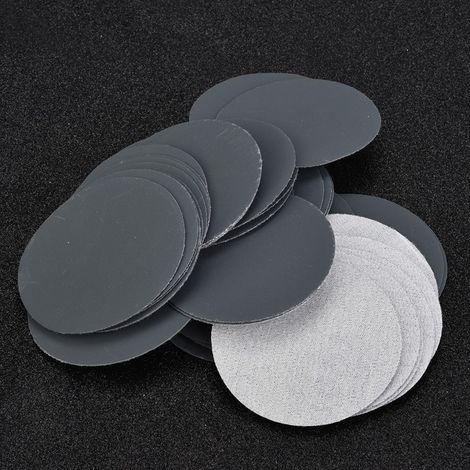 50 Schleifscheiben mit Klettverschluss, 75 mm, Schleif- und Polierpapier, Schleifpapier (Körnung 1500) (1/5)