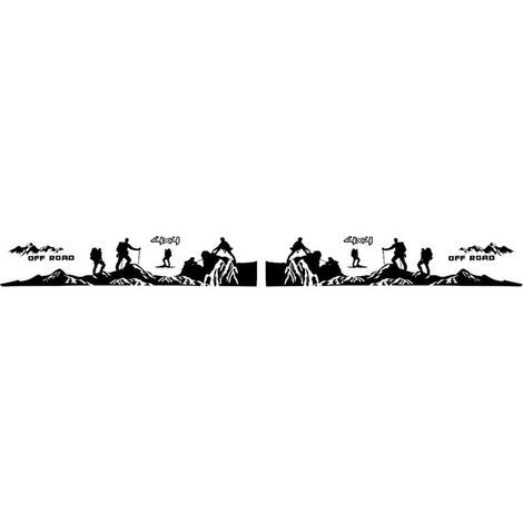 Ensemble de 16 autocollants pour portières et carrosserie de voitures de différents types de véhicules, y compris Ranger, Raptor, F150, F-150, 4x4 Climber et camionnettes - autocollants de voiture à f (1/3)