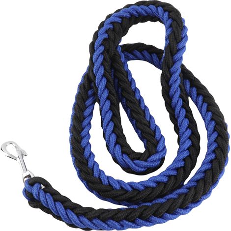 Robuste und dicke Hundeleine aus bissfestem Nylon, ideal zum Spazierengehen und Trainieren mittelgroßer Hunde (1,28 m). (1/5)