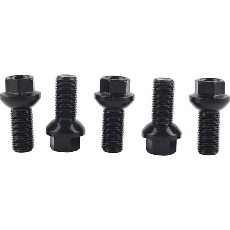 5 pièces M14x1.5mm boulons de roue en acier inoxydable A0009908307 adaptés pour MercedesBenz A180 A200 W176 (1/5)