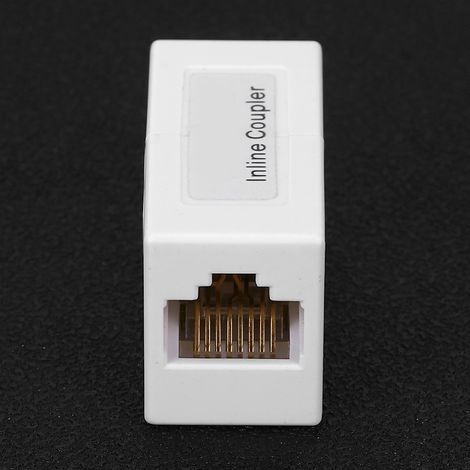 Kit de 2 modules d'informations réseau RJ45, accessoires de câblage, droit, port unique, Cat5 E (1/5)
