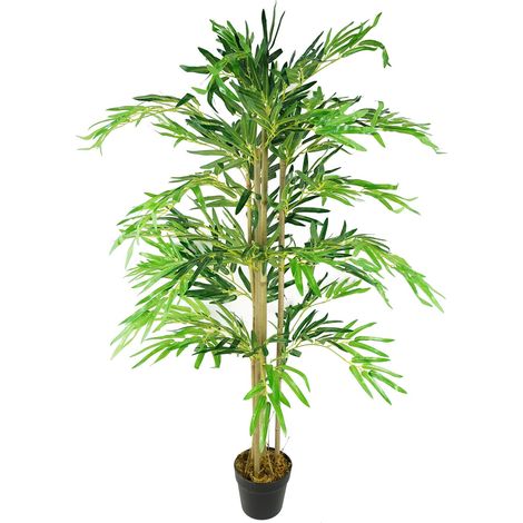 120cm (4ft) Artificial Bamboo Plants Trees Green (1/4)
