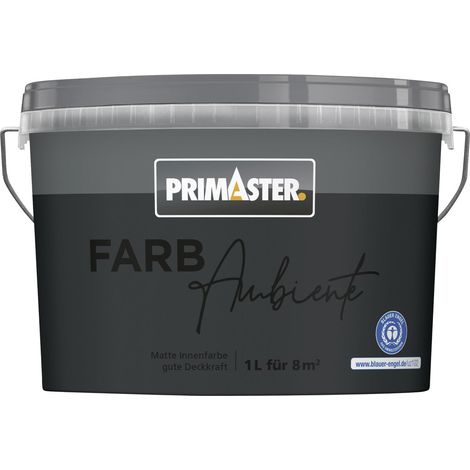 Primaster Farbambiente Wandfarbe matt anthrazit 1 L Innen (1/2)