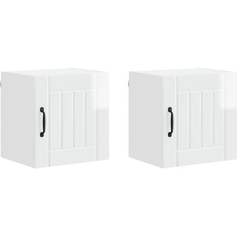 Maison Exclusive - Armario de Pared LUCCA 2 pcs Brillante 40 x 31