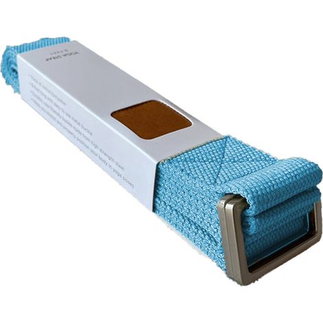 Sangle De Yoga - 250 Cm - Boucle Métallique Réglable - Coton Naturel - Pour Étirements Et Postures De Yoga - 1 Pièce (1/5)