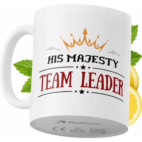 Lustige Tasse für Teamleiter – Kaffee- oder Teetasse mit witzigem Textdesign – ideal für Geburtstage, Namenstage, Feiertage und besondere Anlässe. Hochwertige Tasse für Homeoffice, Büro und Arbeit. Fa