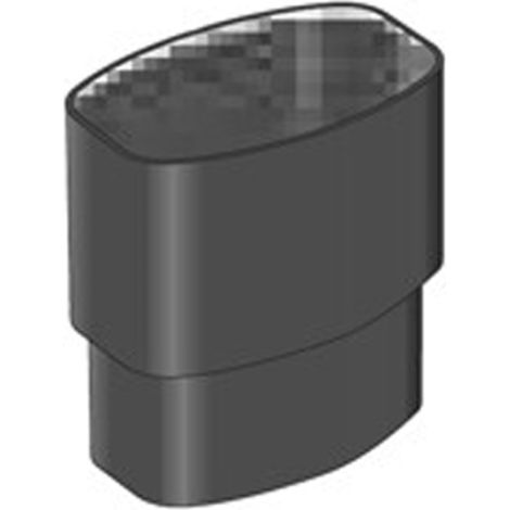 Manchon PVC MF pour tube BEST Øoval 92x57 - marron - First Plast (1/2)