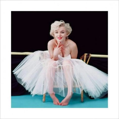 Reproduction d'art Marilyn Monroe Ballerine Couleur 40x40cm (1/5)
