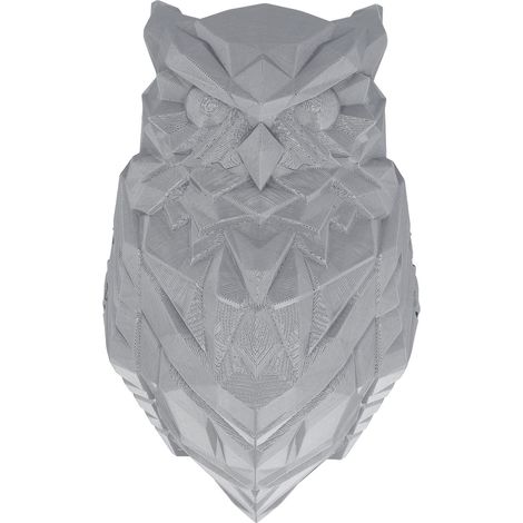 Applique murale 3D en forme d'animal, décoration artistique suspendue, lampe LED imprimée pour escaliers, entrées, garages, balcon, gris