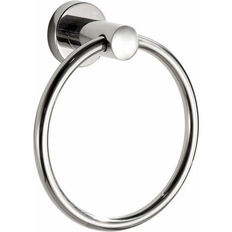 Contemporary style towel ring in chrome plated 304 stainless steel (1/5)