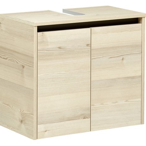 Pelipal Waschbeckenunterschrank Quickset 393 Polar Pinie/Akzent Quarzgrau 60 cm (1/3)