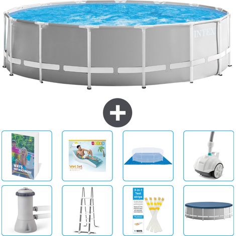 Prism Frame Pool Rund - 457x122 cm - 9-teilig S584
