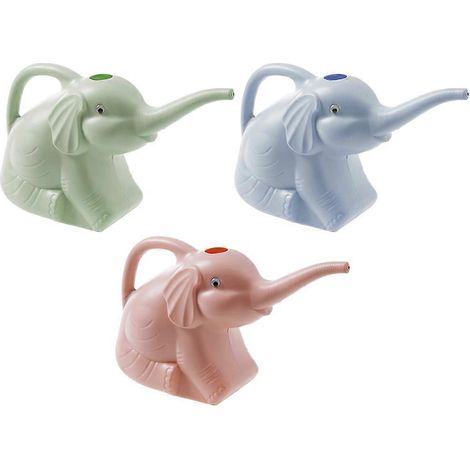 Arrosoir en forme d'éléphant pour la maison, lot de 3 outils de jardinage en PVC durable (1/5)