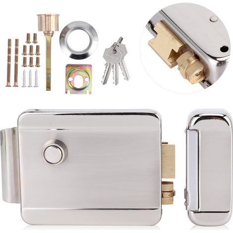 Serrure électrique à commande unique DC12V, antivol, sécurité d'accès pour porte de maison, coffre-fort (1/5)