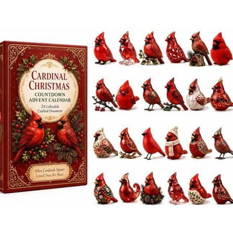 2026 Cardinal's Christmas 24-Day Countdown Calendar and Christmas Decorations (1/5)
